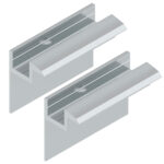 Endklemmen Silber für 40mm Module als Set
